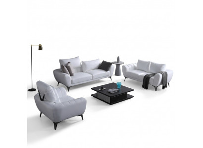 Liederdivan Canapé Wunnlandschaft 3+2+1 Sëtzer Divan Garnitur Design Neit