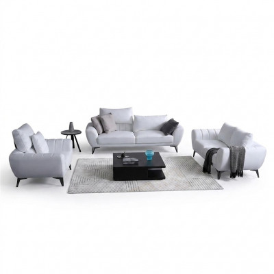 Liederkanapé Couch Wunnoaschaft 3+2 Sëtzer Garnitur Design Modern Kanapé