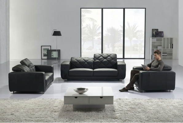 Sëtzlandschaft Sofa Couch Garnituren Polster Sëtz Couchen Sofas 3+1+1 Set Nei