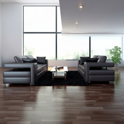 Komplett Set Sofagarnitur 3+1+1 Sëtz Designer Wunnlandschaft 3tlg