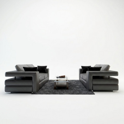 Komplett Set Sofagarnitur 3+1+1 Sëtz Designer Wunnlandschaft 3tlg