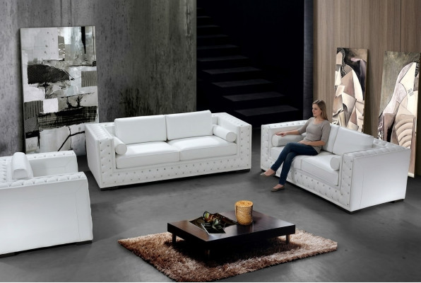 Sofagarnitur 3+1+1 Sëtzer Set Design Sofas Polster Couches Lieder Chesterfield