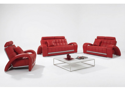 Sofa Set 3+2+1 Sëtzer Set Design Sofas Polster Couchen Lieder Modern