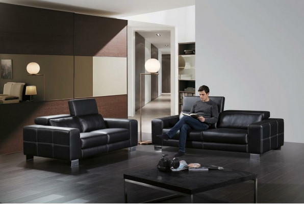 Set Liederdivan Canapé Wunnlandschaft 3+1+1 Setzmouer Garnitur Design Modern