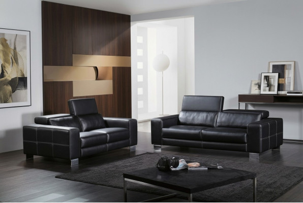 Set Liederdivan Canapé Wunnlandschaft 3+1+1 Setzmouer Garnitur Design Modern