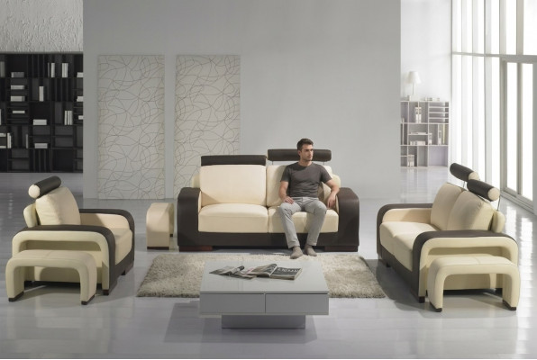 Lieder-Sofa Sofagarnitur 3+2+1 Set Deko Garnitur Polstersofa Couch