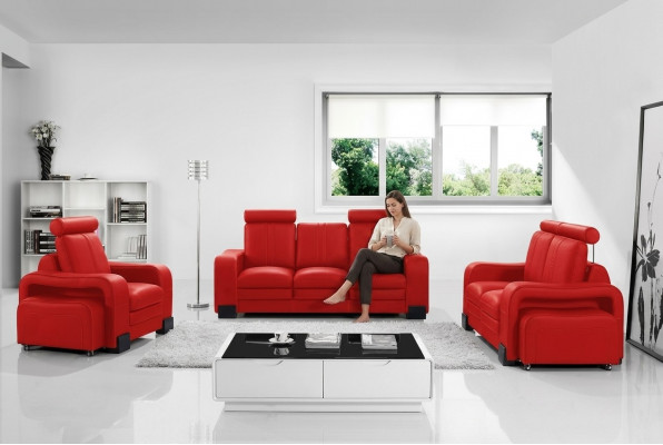 Design Zwee-Sëtz Sofa Couch Polster Modern Deko Couchen Sofa 2 Sëtzer