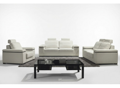Sofa 3 Sëtzer Design Sofae Polster Modern Couche Lieder Relax Dräisëtzer