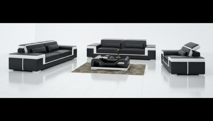 Canapé 2 Plazen Polster Designer Canapéen Sofas Garnitur NEI Ledercanapé