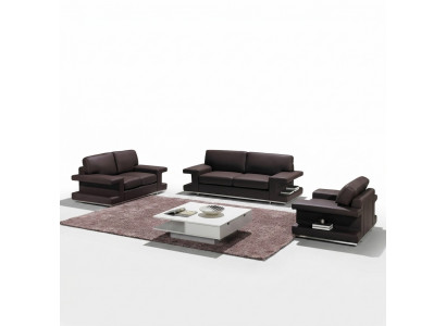 Ledercouch Wohnzimmerlandschaft 3+2+1 Sëtz Garnitur Design Canapé Modern Sofa