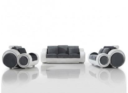 Modern Sofagarnitur 3+2+1 Sëtz Set Design Sofas Polster Couchen Textil