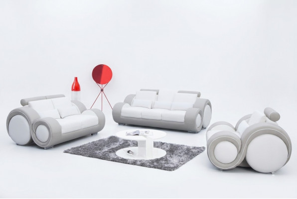 Design-Zweesëtzer-Sofas Couch Polster Deko Modern Couchen Sofa 2 Sëtzer