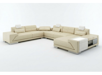 XXL GROUSS Wunnlandschaft U-Form Eckcanapé Sofa Couch Polsterssuite