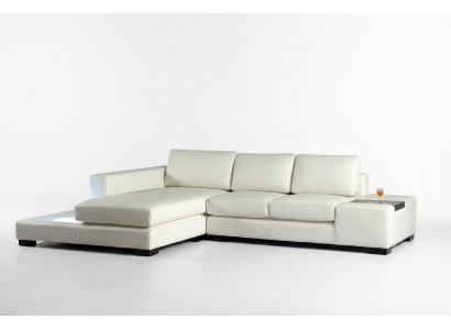 L-Form Sofa Canapé Polster Garnitur Design Wunnlandschaft Eckcanapé Lieder