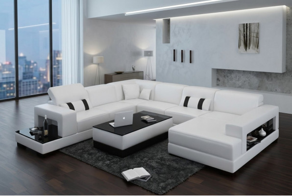 Eckcouch Canapé Sofa Polster Deko Wunnlandschaft Lieder Eck Canapéen Garnitur