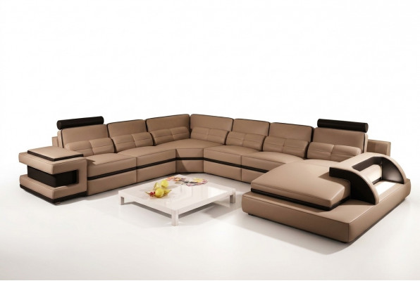 Designer Wohnlantschaft U-Form Couch Ecksofa Polster Garnitur Eckgarnitur Sofa