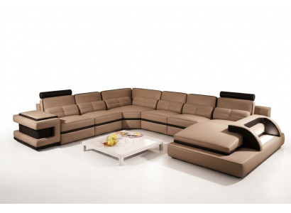 Designer Wohnlantschaft U-Form Couch Ecksofa Polster Garnitur Eckgarnitur Sofa