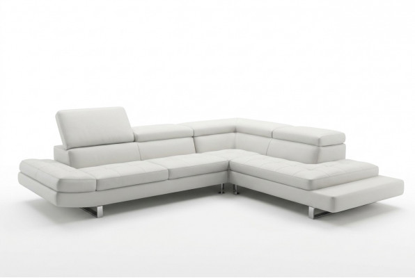 Modern Ledersofa Ecksofa L Form Polster Designer Ecksëtztgrupp