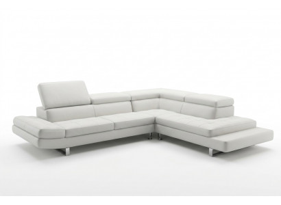 Modern Ledersofa Ecksofa L Form Polster Designer Ecksëtztgrupp