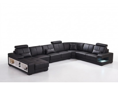 XXL GROSS Wunnlandschaft U Form Ecksofa Sofa Canapé Polster Dekor Garnitur