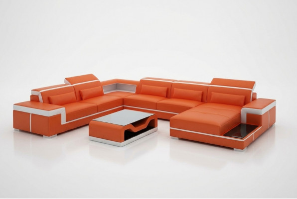 Canapé Couch Polster Set Wunnlandschaft Design Eckcanapé Lieder Nei