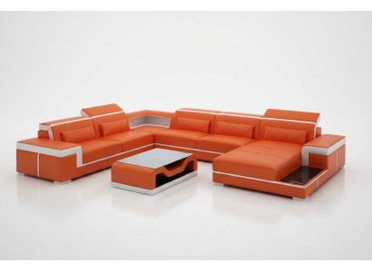 Canapé Couch Polster Set Wunnlandschaft Design Eckcanapé Lieder Nei