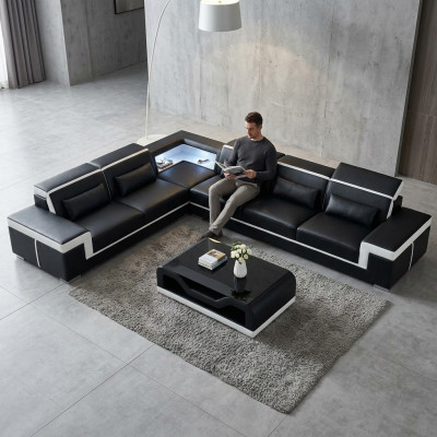 Designer Sofa Canapé Ecksofa Lieder Textil Garnitur Wunnlandschaft Polster.