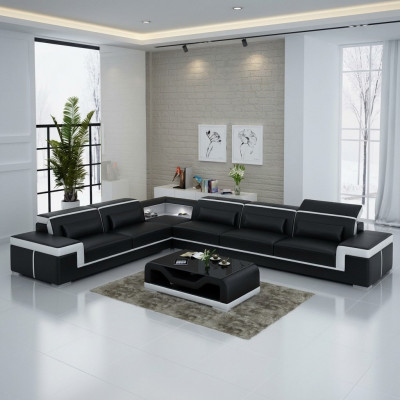 Designer Sofa Canapé Ecksofa Lieder Textil Garnitur Wunnlandschaft Polster.