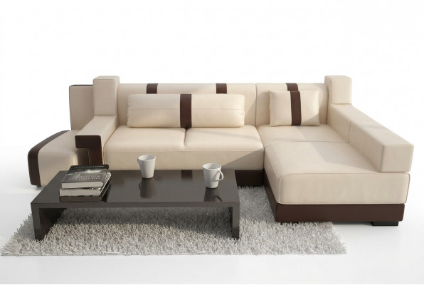 Eckcouch Sofa Couch Dekokëssen Wunnlandschaft Ledercouch Eck Sofas Garnitur