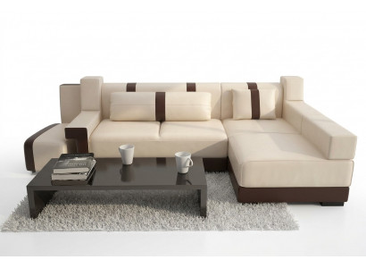 Eckcouch Sofa Couch Dekokëssen Wunnlandschaft Ledercouch Eck Sofas Garnitur