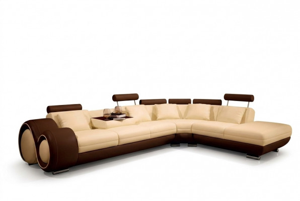 Eckcouch Canapé Couchage Polster Ecken Landschaft Lieder Canapé Garnitur L-Form