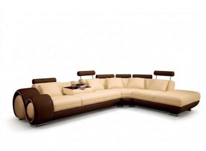 Eckcouch Canapé Couchage Polster Ecken Landschaft Lieder Canapé Garnitur L-Form