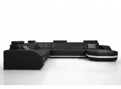 Ecksofa Liederkanapé Grouss XXL U-Form Wunnlandschaft Sofa Canapé Dekor Garnitur