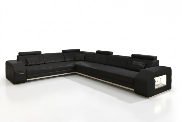 Canapé Eckecksofa Lieder Textil Polster Garnitur Designer Sofa Wunnlandschaft