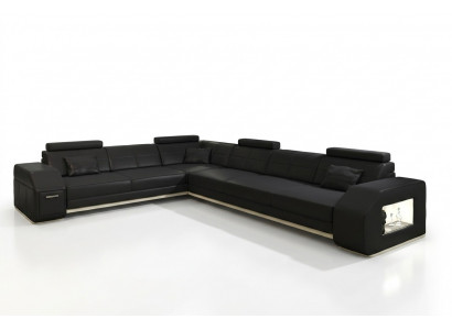 Canapé Eckecksofa Lieder Textil Polster Garnitur Designer Sofa Wunnlandschaft