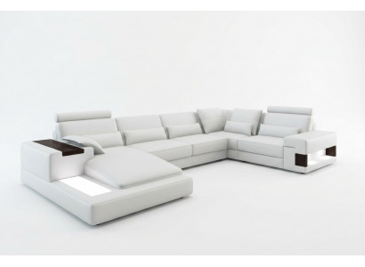 Marken Sofa Wunnlandschaft Lieder-Sofa Canapé Garnitur Wunnlandschaften