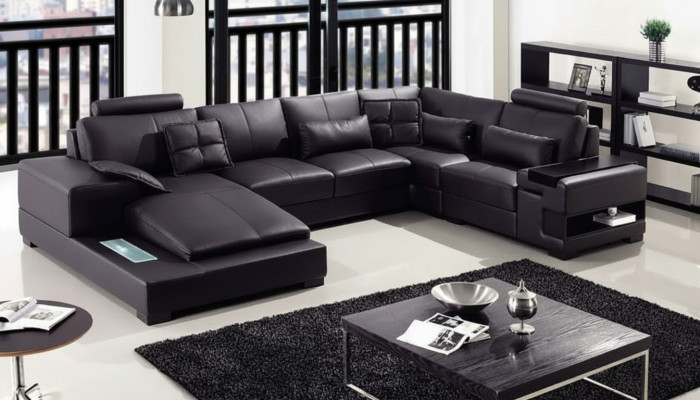 Canapé Landschaft U-Form Eckcanapé Sofa Garnitur Polstersëtzgruppen Nei
