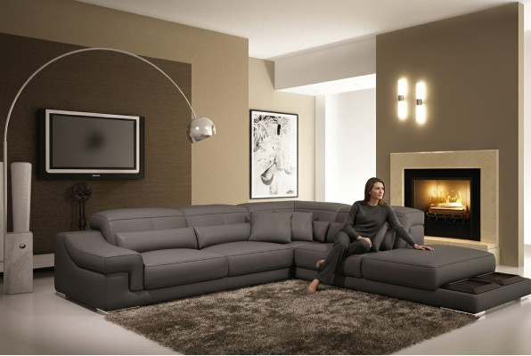Eckcouch L-Form Design Sofa Eckcouch Couch Lieder Polster Textil Sofas