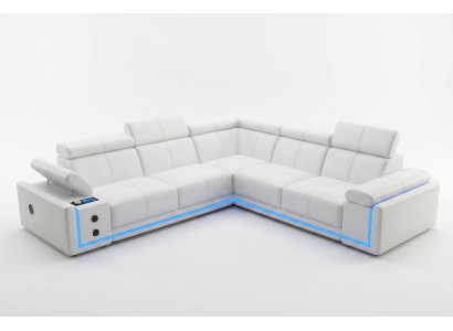 Beleuchte Lieder Eckcanapé Couch L Form Sound Led Boxen Modern
