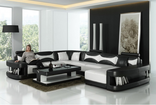 XXL grouss Wunnlandschaft U-Form Eckssofa Sofa Couch Polster Garnitur Lieder