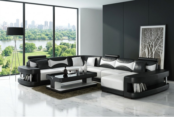 XXL grouss Wunnlandschaft U-Form Eckssofa Sofa Couch Polster Garnitur Lieder