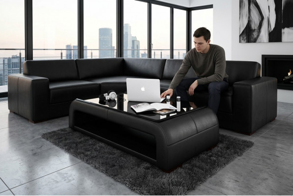 Canapé Dësch Design Dësch Stuff Glas Lieder Dekorative Canapé Säitentisch Canapé