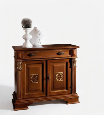 Klassesche Wandsschaf Anrichte Holz Buffet Vitrin Luxus Schaf Miwwel
