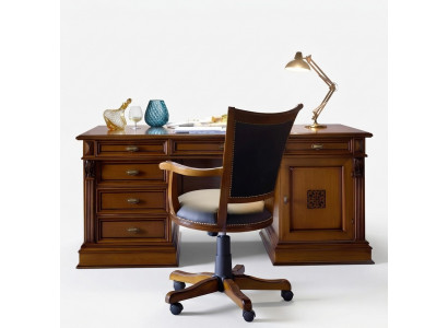 Luxus Washington Büro Set Italienesch Miwwelen Büro 3tlg. Barock Rokoko Massivholz