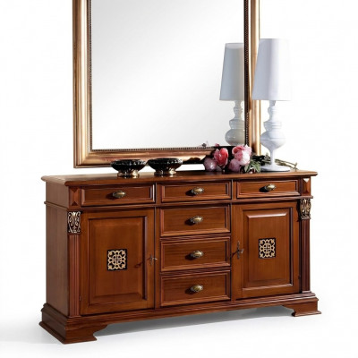 Kommod Anrichte Schaf Garderob Sideboard Italienesch Miwwelen Antik Stil Holz