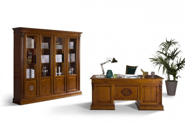 Schaffdësch Büro Dësch Adelholz Dëscher Barock Rokoko Antik Stil 185x90cm