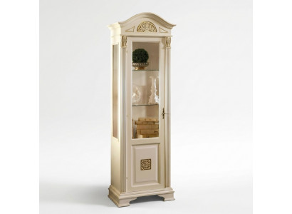 Elegante Barock-Glasvitrinn mat filigranen Verzierungen