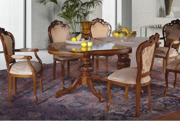 Set vun 6x Stull Luxus Polster Design Stull Stull Sëtz Réck Büro Iesszëmmer