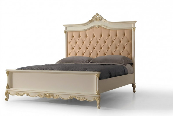 Bett Chesterfield Design Luxus Hotel Better Massivholz 180x200 Schlofzëmmer Italienesch Miwwelen
