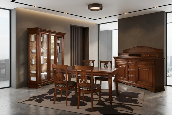 Iessdësch Iessdëscher Dëscher Dësch Design Klassesch Holz Barock Rokoko Italienesch